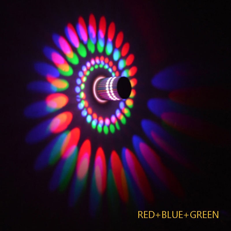 Arandela RGB 24 Cores Efeito Espiral